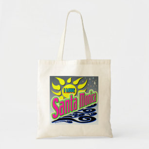 "I LOVE Santa Monica: Night Sunshine" Bag! Tote Bag