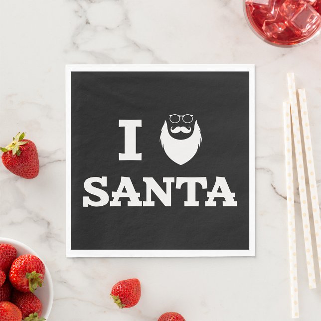 I Love Santa Napkin (Creator Uploaded)