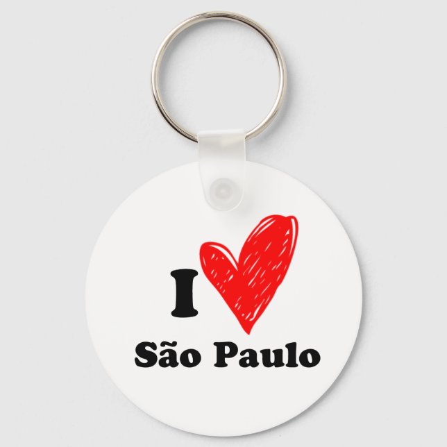 I love São Paulo Key Ring (Front)