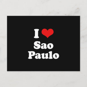 I LOVE SAO PAULO POSTCARD