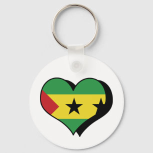 I Love Sao Tome and Principe Keychain