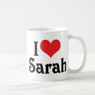 I Love Sarah Coffee Mug