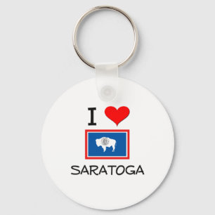 I Love Saratoga Wyoming Key Ring