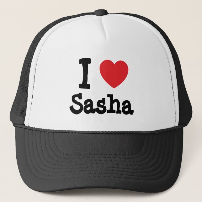I love Sasha heart T-Shirt Trucker Hat (Front)