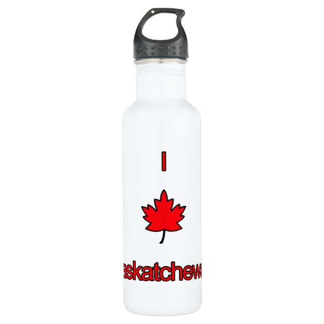 I Love Saskatchewan 710 Ml Water Bottle (Front)