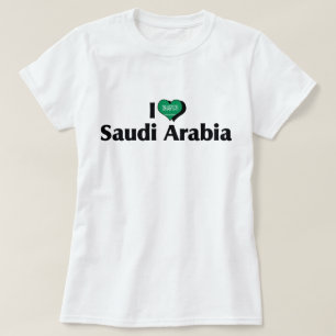 I Love Saudi Arabia Flag Shirt