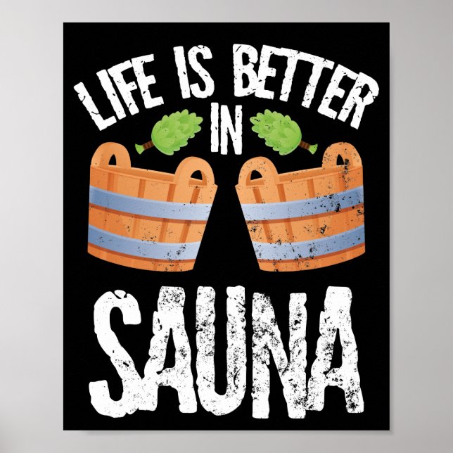 I love saunas poster (Front)