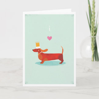 I Love Sausage Dogs Card