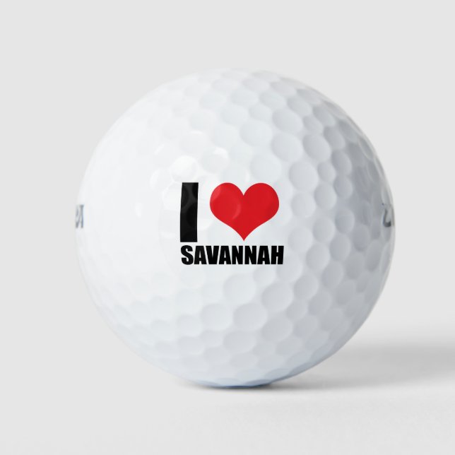 I love Savannah Golf Balls (Front)