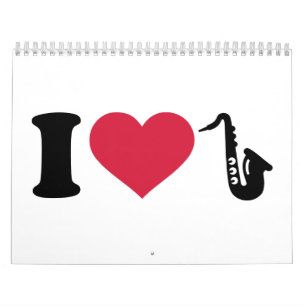 I love Saxophone Calendar