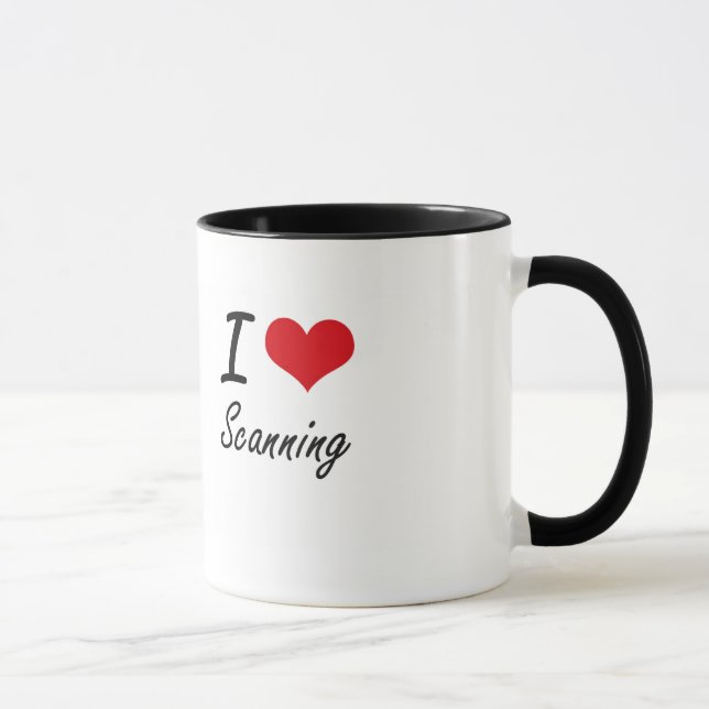 I Love Scanning Mug (Right)