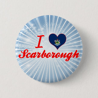 I Love Scarborough, Maine 6 Cm Round Badge