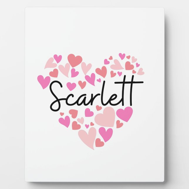 I love Scarlett Plaque (Front)