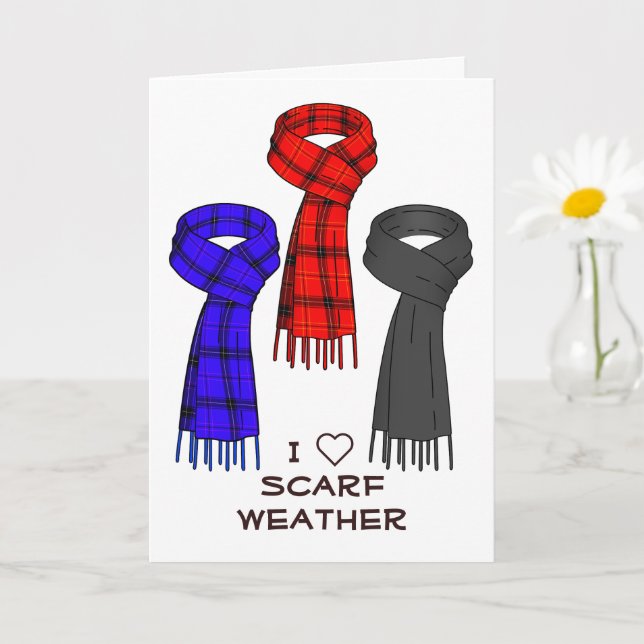 I Love Scarves! Card (Small Plant)