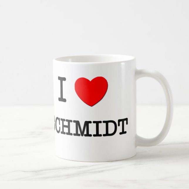 I Love Schmidt Coffee Mug (Right)