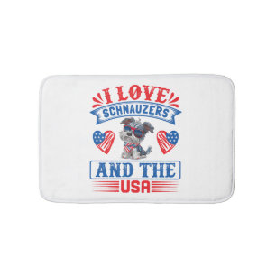 I love Schnauzers and the USA Bath Mat