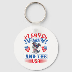 I love Schnauzers and the USA Key Ring