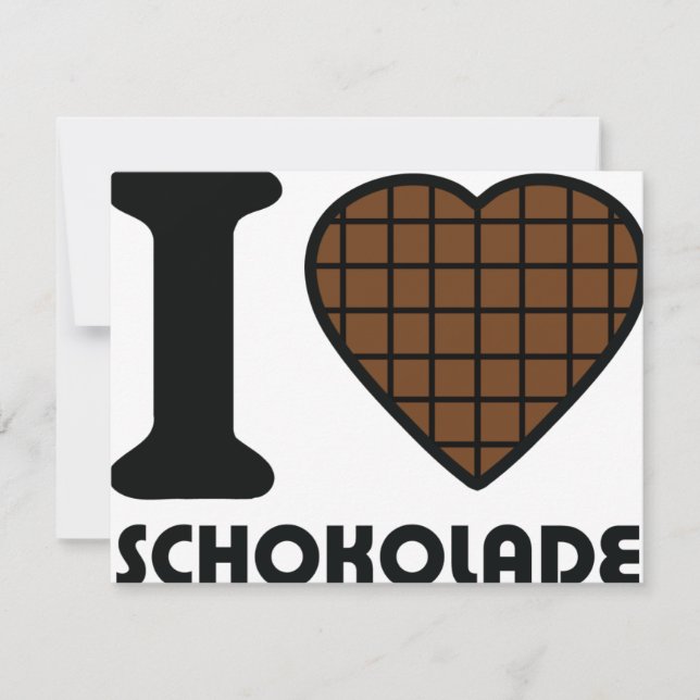 I love Schokolade icon (Front)
