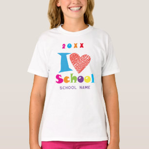 I Love School. GRADUATION Cartoon heart cute T-Shirt