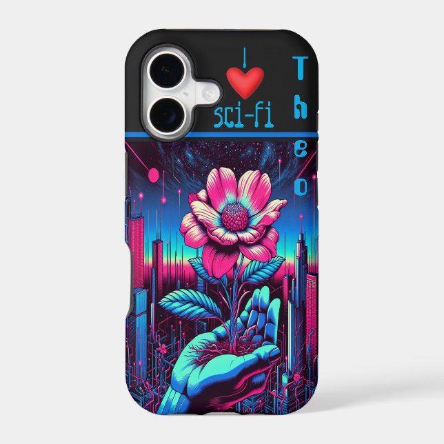 "I Love Sci-Fi" Future Flower Customisable  (Back)