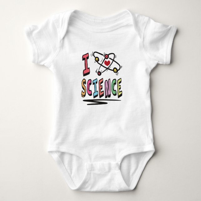I love Science Baby Bodysuit (Front)