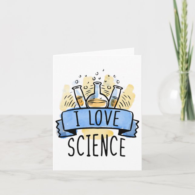 I Love Science  Card (Front)