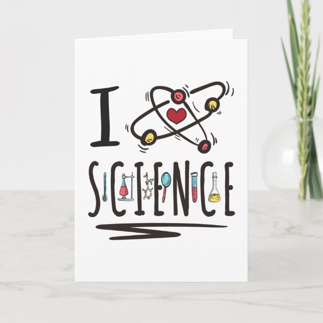 I love Science Card (Front)