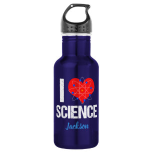 I Love Science Custom 532 Ml Water Bottle