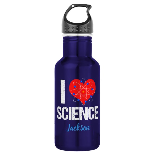 I Love Science Custom 532 Ml Water Bottle (Front)