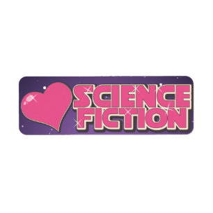 I Love Science fiction Return Address Label
