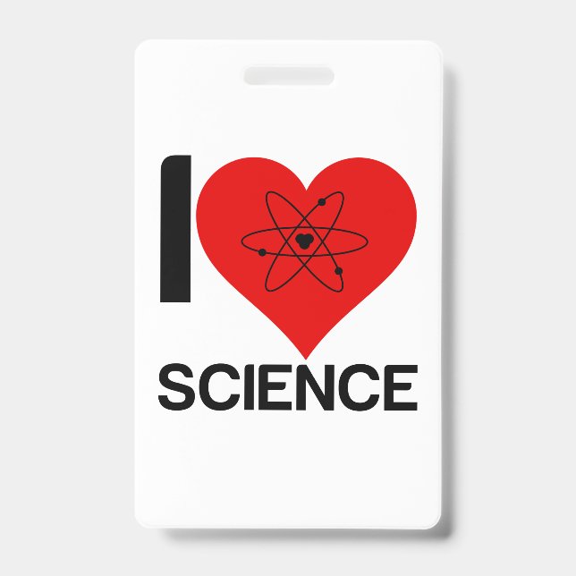 I LOVE SCIENCE ID BADGE (Front)