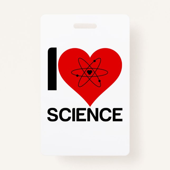 I LOVE SCIENCE ID BADGE (Front)