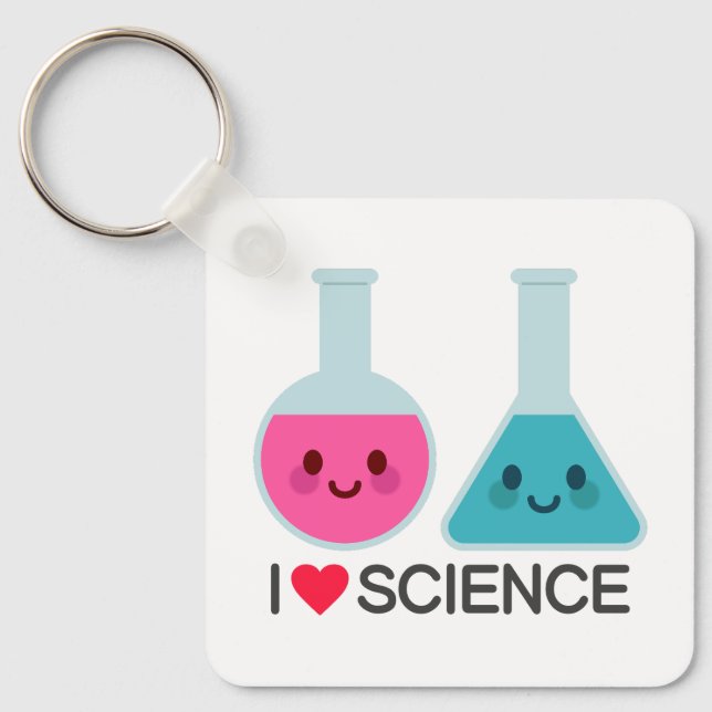 I LOVE SCIENCE KEY RING (Front)