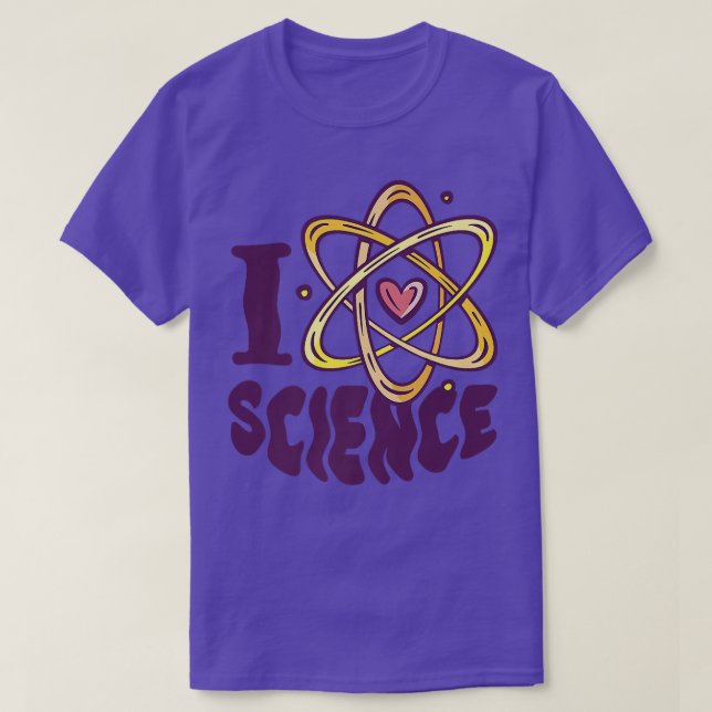 I Love Science l Teacher Student Women Scientist G T-Shirt (Design Front)