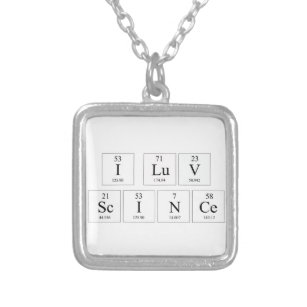 I Love Science Necklace