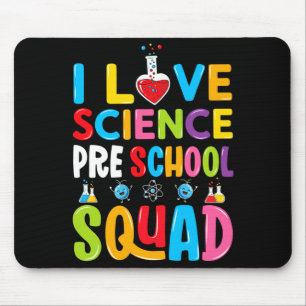 I love science shirt preschool squad performance mouse pad