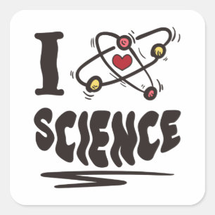 I love Science Square Sticker