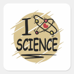 I love Science Square Sticker