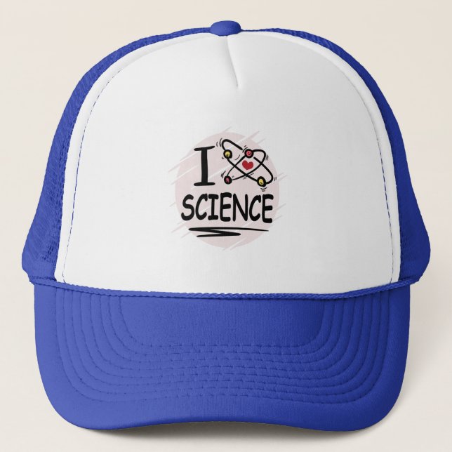 I love Science Trucker Hat (Front)