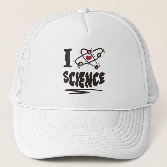 I love Science Trucker Hat (Front)