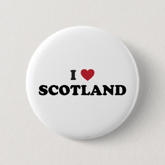 I Love Scotland 6 Cm Round Badge