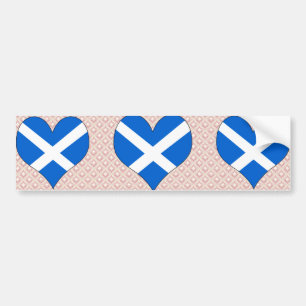 I Love Scotland Bumper Sticker