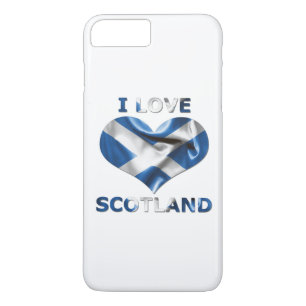 I Love Scotland Heart Flag iPhone 8 Plus/7 Plus Case