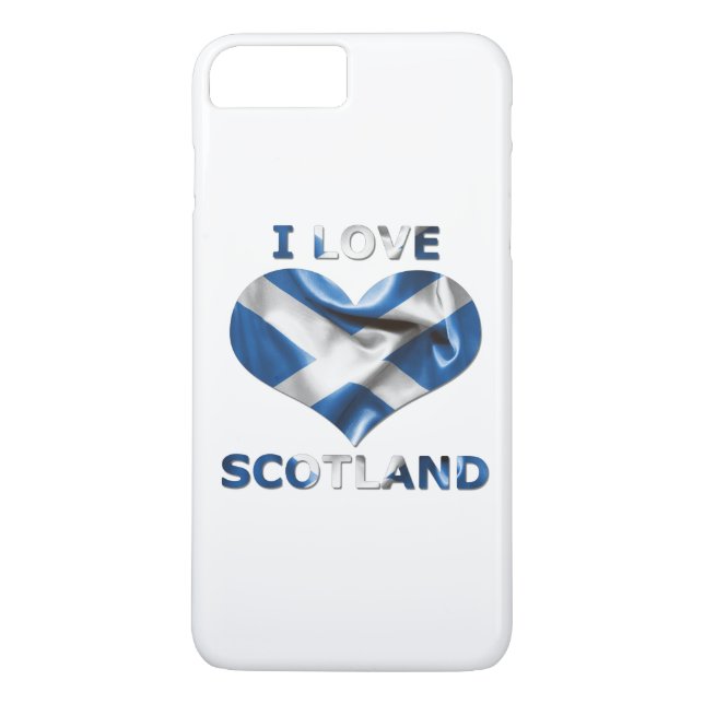 I Love Scotland Heart Flag Case-Mate iPhone Case (Back)