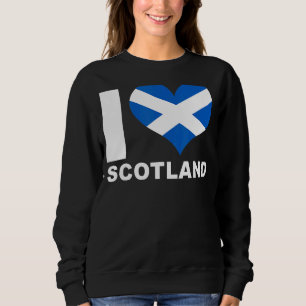 I Love Scotland Heart Flag Scotland 1 Sweatshirt