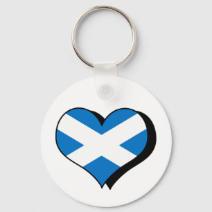I Love Scotland Keychain