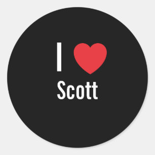 I love Scott Classic Round Sticker