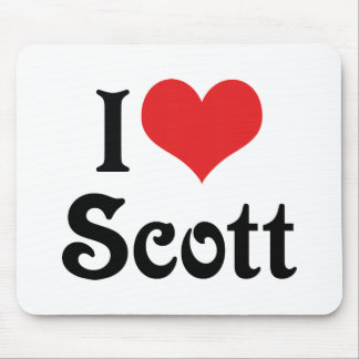 I Love Scott Mouse Pad