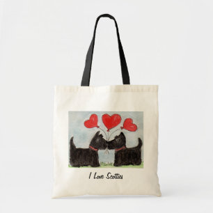 I love Scotties art bag birthday Scottish Terrier