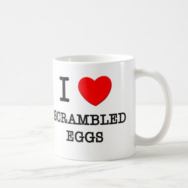I Love Scrambled Eggs Coffee Mug (Right)